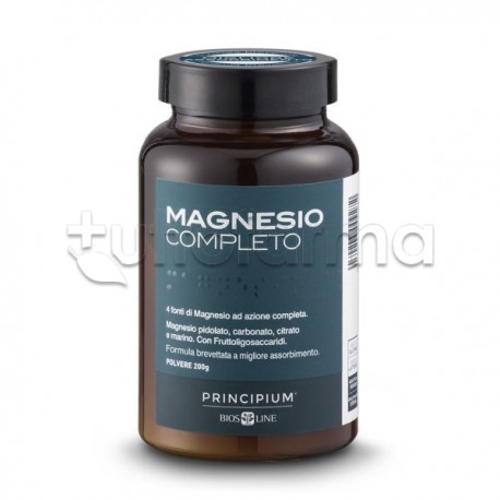 Bios Line Magnesio Completo Integratore per Stanchezza Fisica e Mentale Polvere 200gr