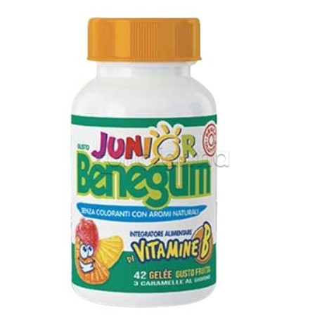 Benegum Junior Vitamina B Caramelle Vitaminiche per Bambini 150g Benegum Junior Vitamina B Caramelle Vitaminiche per Bambini 150g