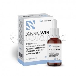 Pharmawin Ansiowin Gocce Integratore per Ansia, Stress e Sonno 20ml Pharmawin Ansiowin Gocce Integratore per Ansia, Stress e Sonno 20ml