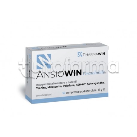 Marquee variable Bonus Pharmawin Ansiowin Integratore per Ansia, Stress e Sonno 30 Compresse -  TuttoFarma