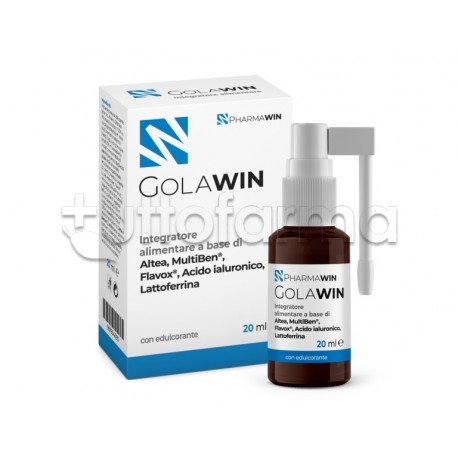 Pharmawin Golawin Spray Integratore per Benessere della Gola 20ml