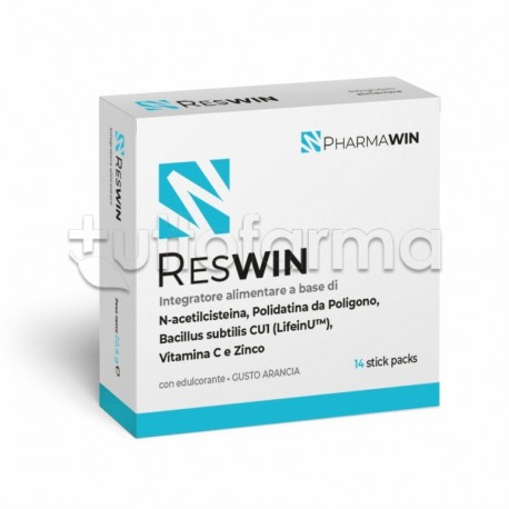 Pharmawin Reswin Integratore per Difese Immunitarie 14 Stick