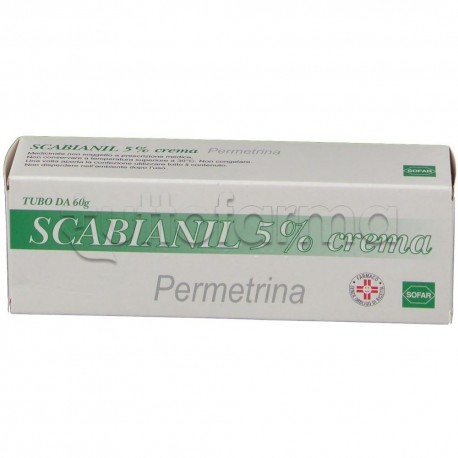 Scabianil Crema 60 grammi 5% per Trattamento della Scabbia