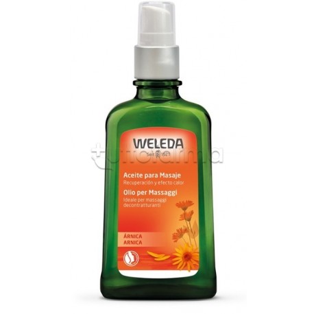 Formato di Weleda Olio Massaggi Arnica Decontratturante e Lenitivo 200ml Formato di Weleda Olio Massaggi Arnica Decontratturante e Lenitivo 200ml