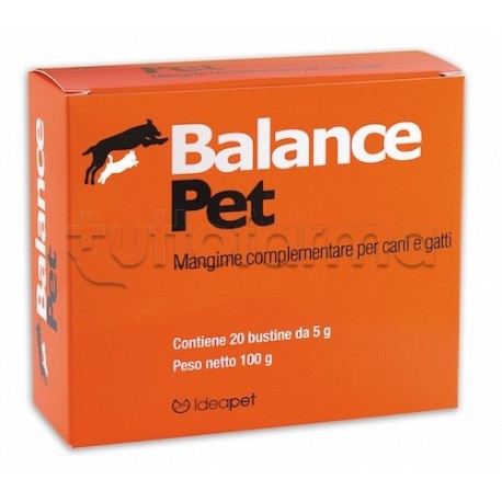 Balance Pet Integratore Veterinario Reidratante Isotonico per Cani e Gatti 30 Bustine
