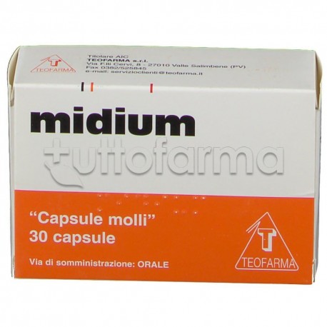 Midium con Vitamina A e Vitamina E 30 Capsule