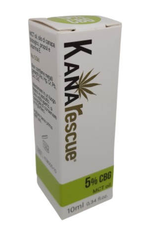KanaRescue Olio con Cannabis CBG 5% Uso Veterinario 10ml - TuttoFarma