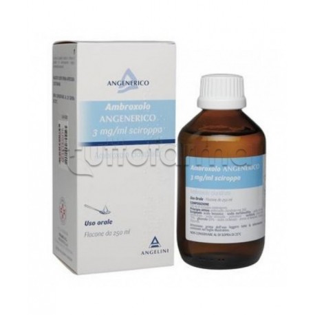 Ambroxolo Angenerico per Tosse e Catarro Sciroppo 250 ml 3 mg /ml