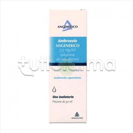 Ambroxolo Angenerico per Tosse e Catarro Soluzione da Nebulizzare Flacone 50 ml 7, 5 mg/ml
