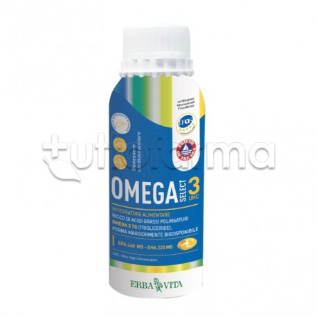 Erba Vita Omega Select 3 UCH Integatore con Omega3 120 Perle