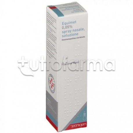 Equimet Spray Nasale Decongestionante Flacone 15 ml 0,05%