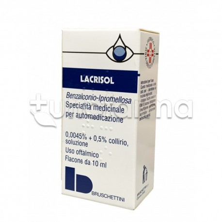 Lacrisol Collirio Idratante e Lubrificante Flacone 10 ml 50 + 4,5 mg