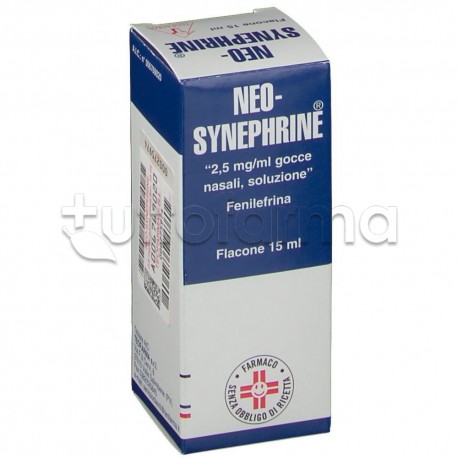 Neosynephrine Gocce 15 ml 2,5 mg/ml Decongestionante per Naso Chiuso