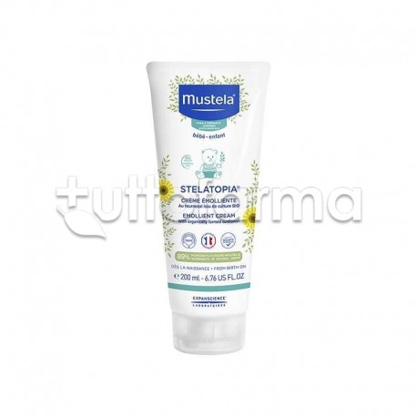 Mustela Stelatopia Crema Emolliente per la Pelle Secca e Atopica Fin dalla Nascita Tubo da 200 ml Mustela Stelatopia Crema Emolliente per la Pelle Secca e Atopica Fin dalla Nascita Tubo da 200 ml
