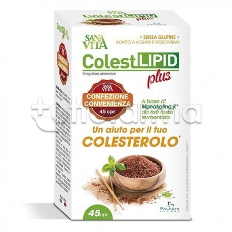 Sanavita ColestLipid Plus Integratore per Colesterolo 45 Compresse