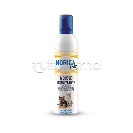 Norica Pet Mousse Igienizzante Disinfettante per Cani e Gatti 400ml