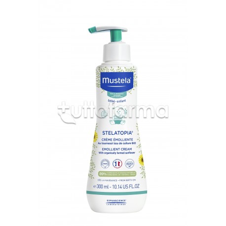 Mustela Stelatopia Crema Emolliente per la Pelle Secca e Atopica Fin dalla Nascita Flacone da 300 ml Mustela Stelatopia Crema Emolliente per la Pelle Secca e Atopica Fin dalla Nascita Flacone da 300 ml