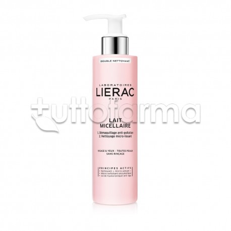 Lierac Latte Micellare Struccante Viso Doppia Azione 200ml Lierac Latte Micellare Struccante Viso Doppia Azione 200ml