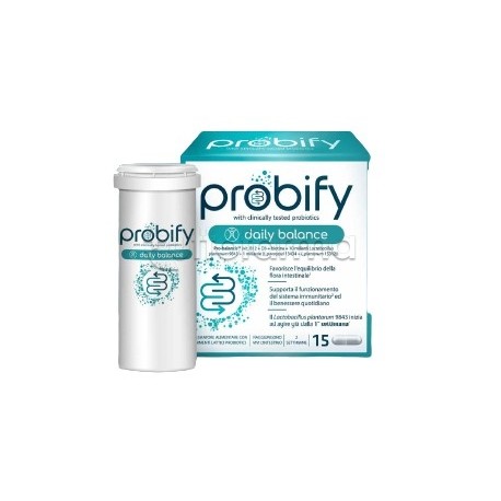 Probify Daily Balance Integratore con Probiotici 15 Capsule