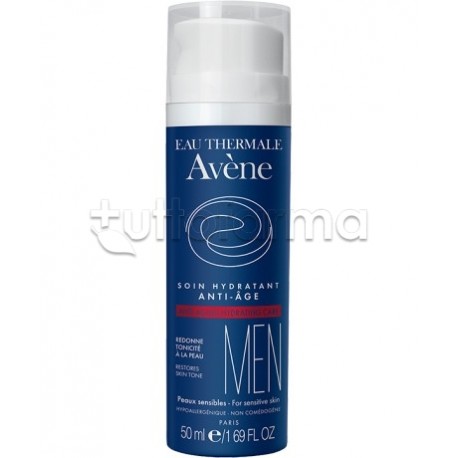 Flacone di Avene Men trattamento uomo idratante per donare tonicità alla pelle matura 50ml Flacone di Avene Men trattamento uomo idratante per donare tonicità alla pelle matura 50ml
