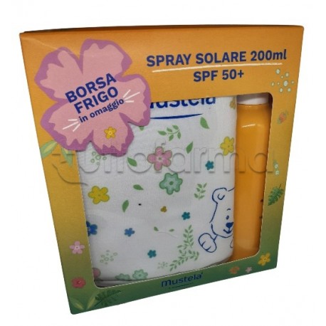 Mustela Spray Solare per Bambini SPF50+ 200ml + Borsa Frigo Omaggio Mustela Spray Solare per Bambini SPF50+ 200ml + Borsa Frigo Omaggio