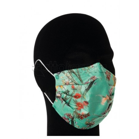 Mascherina Chirurgica per Adulti a Triplo Strato Fiore Tiffany- Confezione 10 Pezzi - 40 Centesimi a Mascherina