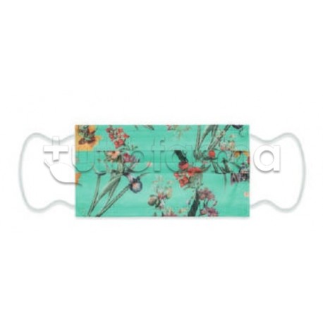 Mascherina Chirurgica per Adulti a Triplo Strato Fiore Tiffany- Confezione 10 Pezzi - 40 Centesimi a Mascherina