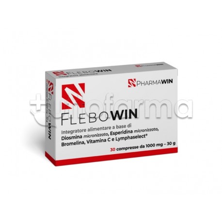 Pharmawin Flebowin Integratore per Circolazione Venosa 30 Compresse Pharmawin Flebowin Integratore per Circolazione Venosa 30 Compresse