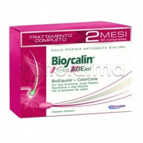 Bioscalin TricoAge 45+ Integratore Anticaduta Capelli Confezione Doppia 60 Compresse Bioscalin TricoAge 45+ Integratore Anticaduta Capelli Confezione Doppia 60 Compresse