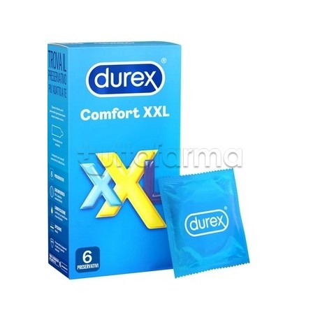 Durex Comfort XXL Extra Extra Large 6 Preservativi