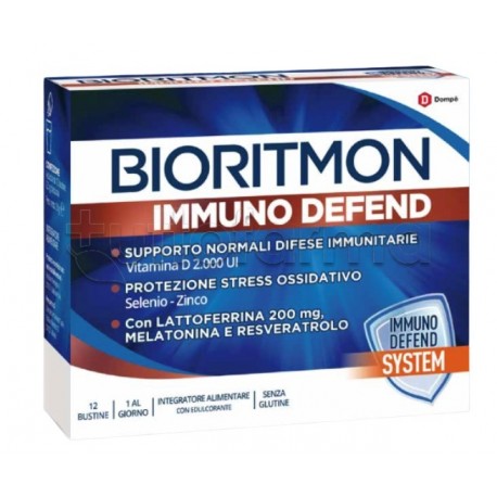 Bioritmon Immuno Defend Integratore per Sistema Immunitario 12 Bustine