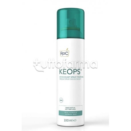 RoC Keops Deodorante Spray Fresco Antitraspirante Efficacia 48 h 100 ml