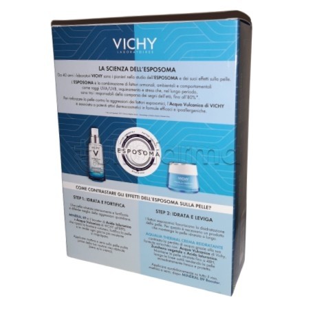 Vichy Cofanetto Mineral 89 booster quotidiano 50ml + Aqualia Thermale crema leggera 15ml