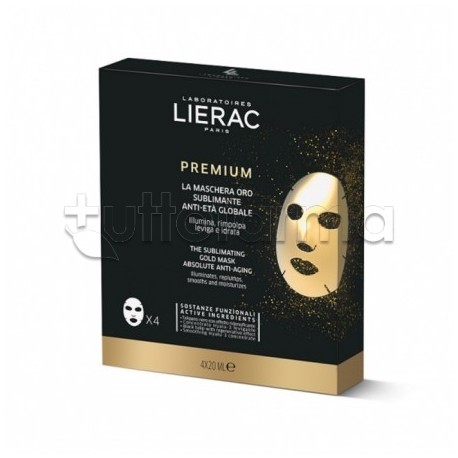 Lierac Premium Maschera Oro Sublimante Antietà 4 Pezzi