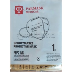 Mascherina Respiratoria Filtrante FFP2 Parmask Nera Certificata CE 1 Mascherina