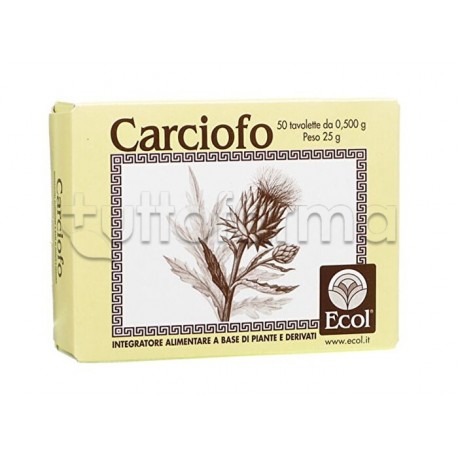 confezione Carciofo Integratore per Benessere del Fegato 50 Tavolette confezione Carciofo Integratore per Benessere del Fegato 50 Tavolette