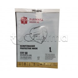 Mascherina Respiratoria Filtrante FFP2 Parmask Nera Certificata CE 1 Mascherina
