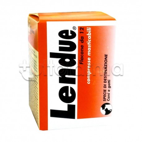 Lendue Farmaco Veterinario Infestazioni Parassitarie di Cani e Gatti 12 Compresse Masticabili Lendue Farmaco Veterinario Infestazioni Parassitarie di Cani e Gatti 12 Compresse Masticabili