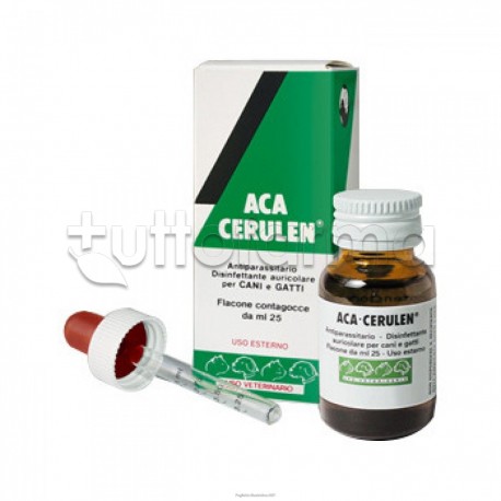 Aca Cerulen Gocce Auricolari Veterinarie per Cani e Gatti 25ml Aca Cerulen Gocce Auricolari Veterinarie per Cani e Gatti 25ml