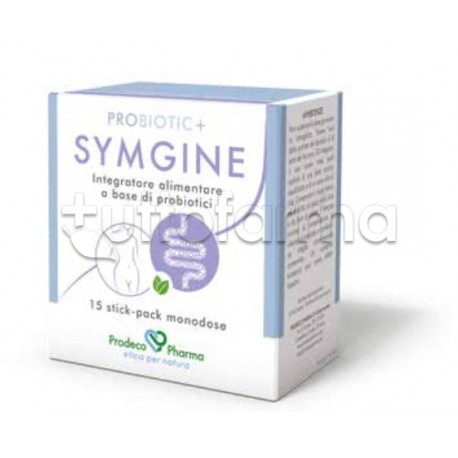 Probiotic+ Symgine Integratore con Probiotici per Benessere Intimo 15 Stick