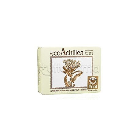 confezione Eco Achillea Integratore Tonico 50 Tavolette