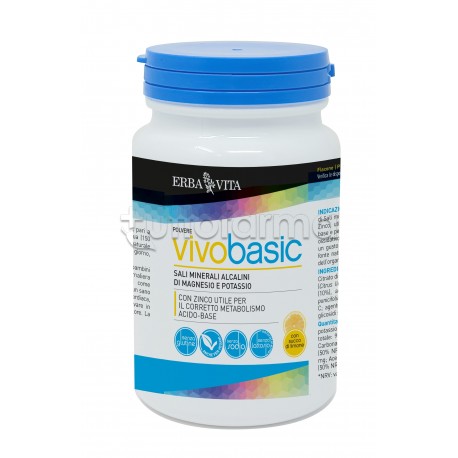 Erba Vita Vivobasic Integratore con Magnesio e Potassio 200g