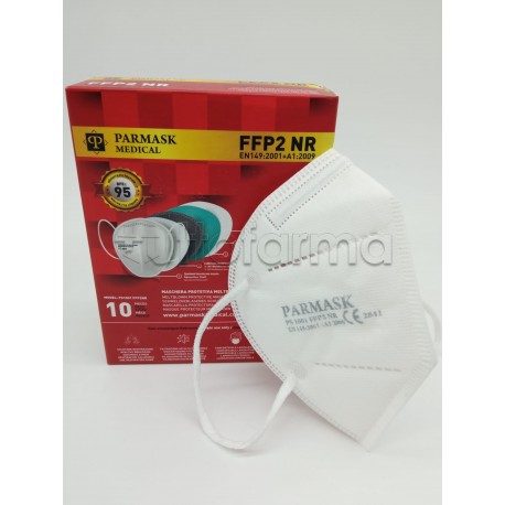 Mascherina Respiratoria Filtrante FFP2 Parmask Bianca Certificata CE 1000 Mascherine - 50 Centestimi a Mascherina