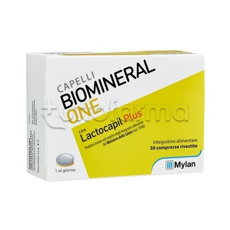 Biomineral One Con Lactocapil Plus Integratore Capelli 30 Compresse