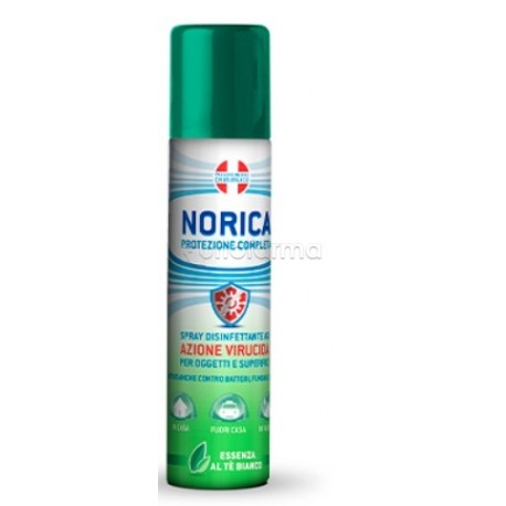 Norica Protezione Completa Spray Disinfettante per Oggetti e Superfici Essenza Tè Bianco 300ml