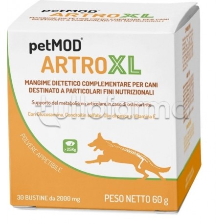 Petmod Artro XL Integratore Veterinario per Articolazioni di Cani Oltre i 25kg 30 Bustine