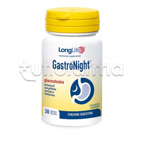 LongLife GastroNight Integratore per Benessere Gastrico 30 Capsule LongLife GastroNight Integratore per Benessere Gastrico 30 Capsule