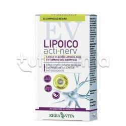 Erba Vita Lipoico Acti-Nerv Integratore Antiossidante 30 Compresse