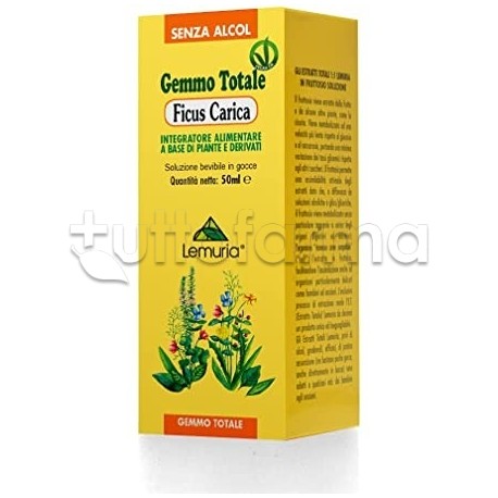 Lemuria Gemmo Totale Ficus Carica Integratore per Benessere Intestinale 50ml Lemuria Gemmo Totale Ficus Carica Integratore per Benessere Intestinale 50ml