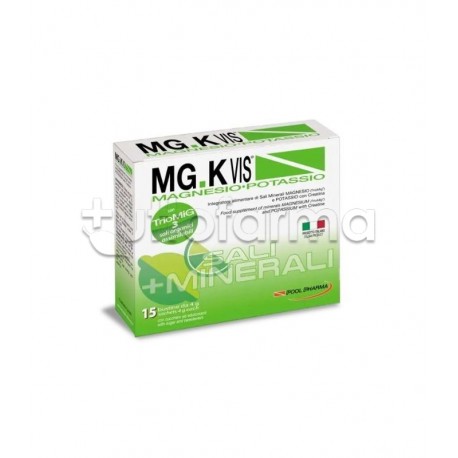 Mgk Vis Lemonade Integratore Magnesio e Potassio 15 Bustine gusto Limone Mgk Vis Lemonade Integratore Magnesio e Potassio 15 Bustine gusto Limone